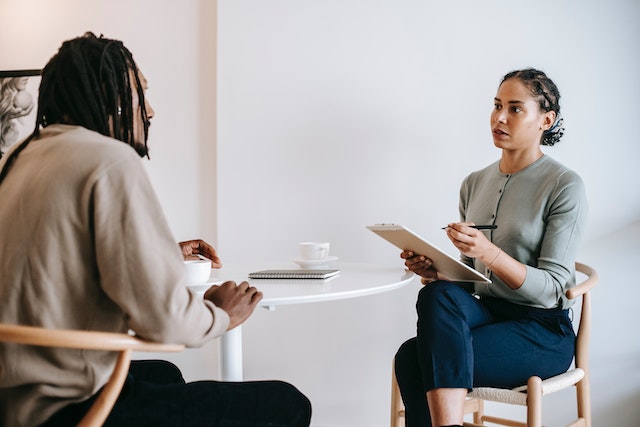 people doing tenant screening interview